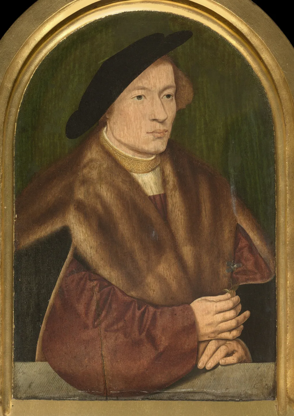 Portrait of a Young Man, by Bartholomaeus Bruyn the Elder, oil, 1528