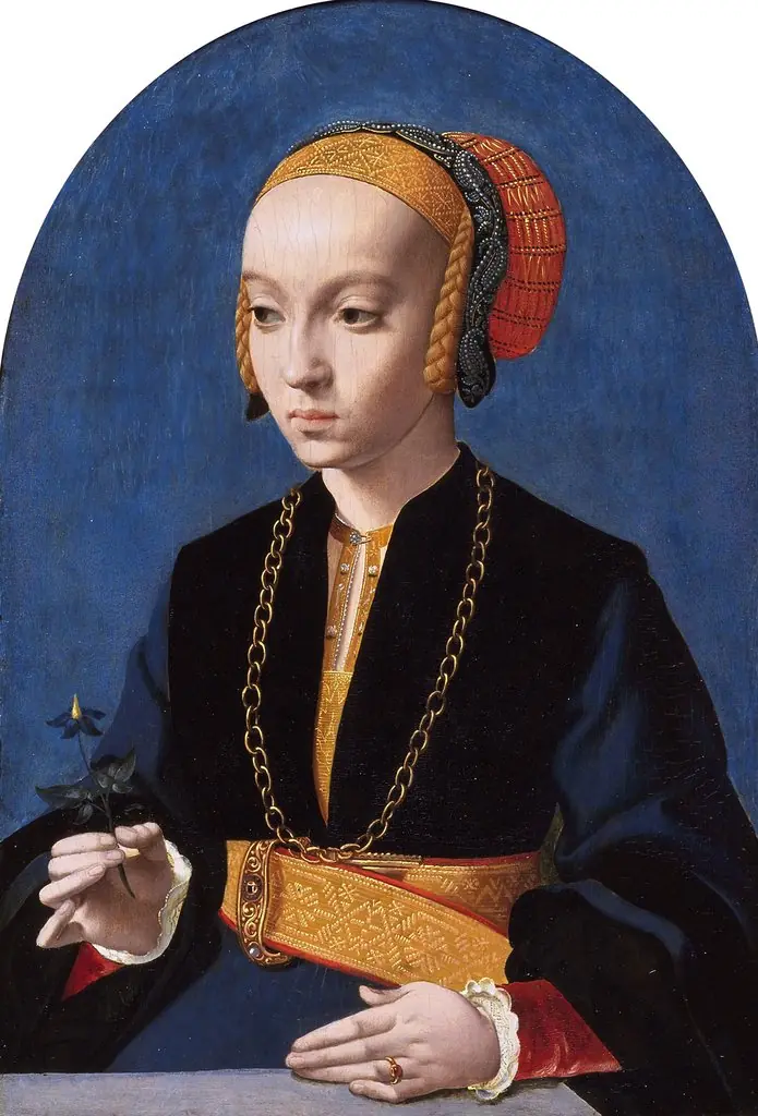 Portrait of Elisabeth Bellinghausen, by Bartholomaeus Bruyn the Elder