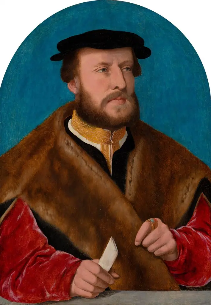 Portrait of Jakob Omphalius, by Bartholomaeus Bruyn the Elder