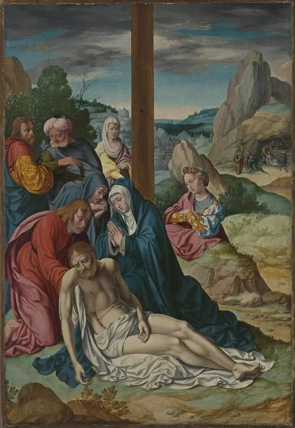 The lamentation of Christ, by Bartholomaeus Bruyn the Elder