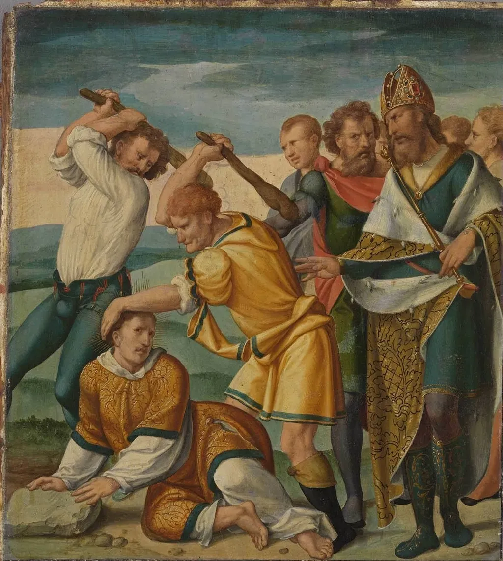 The martyrdom of Saint Cyriacus, by Bartholomaeus Bruyn the Elder, oil, 1532