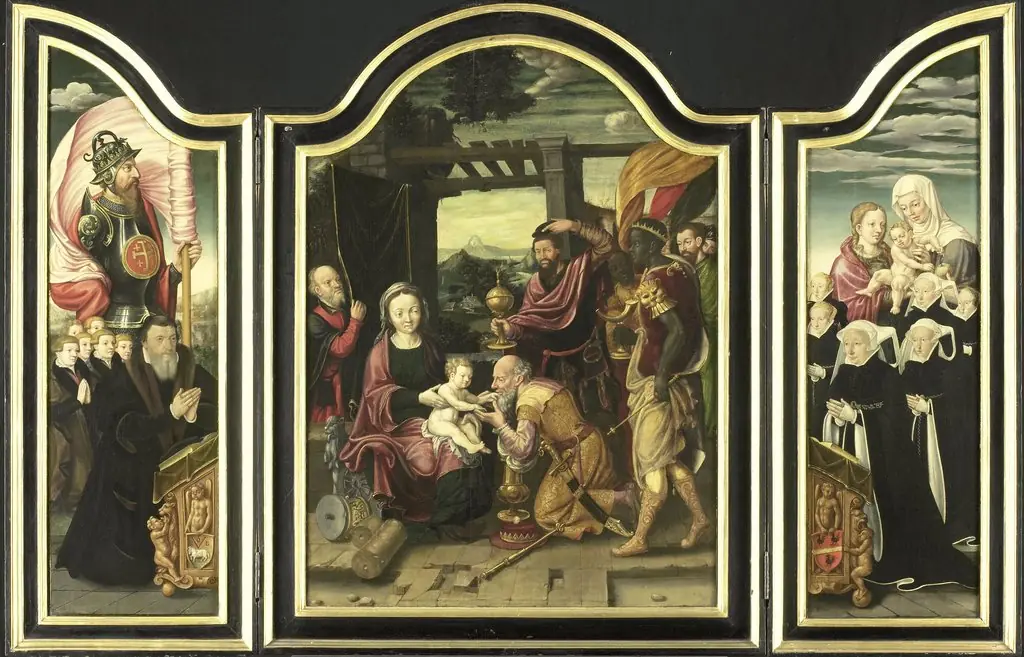 Triptych with the Adoration of the Magi, by Bartholomaeus Bruyn the Elder