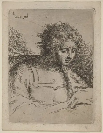 Half-Length Figure Reading, by Bartholomäus Ignaz Weiss