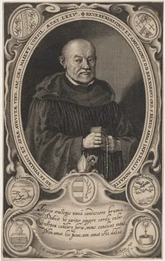 Bernhard, Abbot of the Monastery of Saint Udalric and Afra in Augsburg, by Bartholomaus Kilian