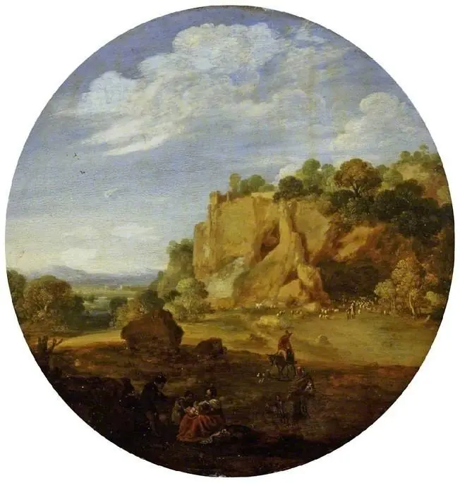 Classical Landscape with Rocks, by Bartholomeus Breenbergh