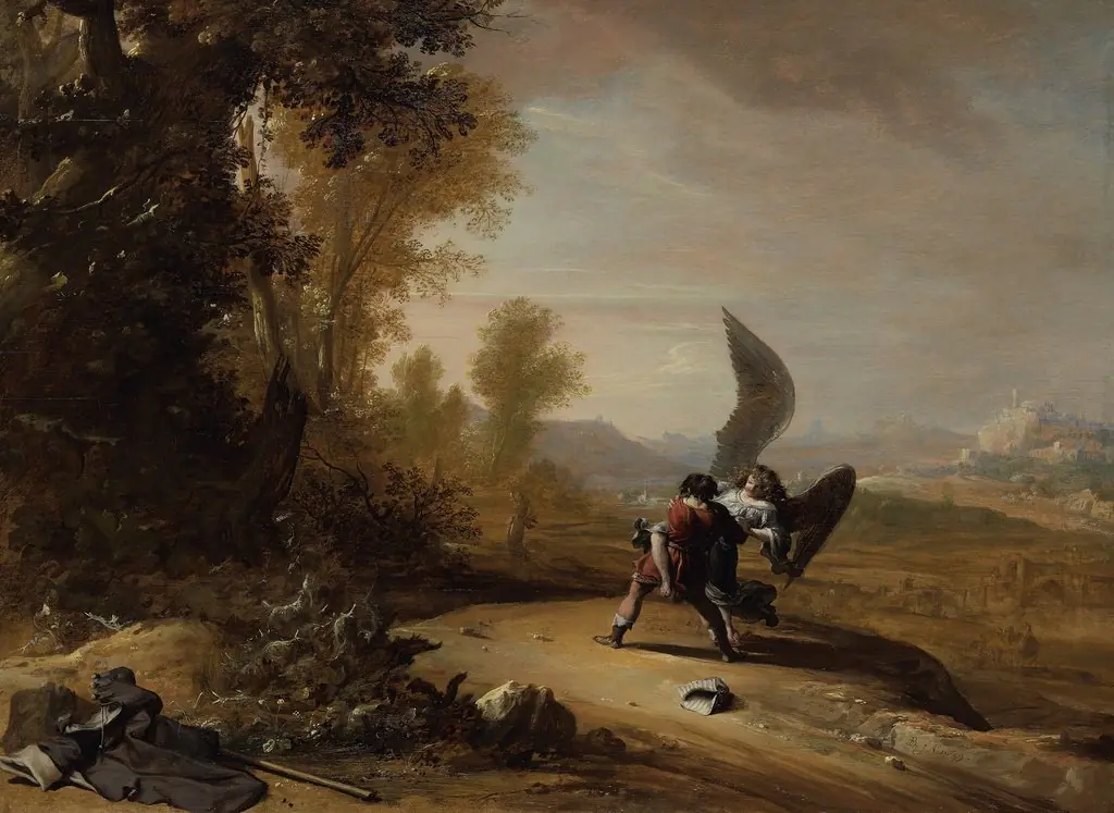 Jacob wrestling with the angel, by Bartholomeus Breenbergh