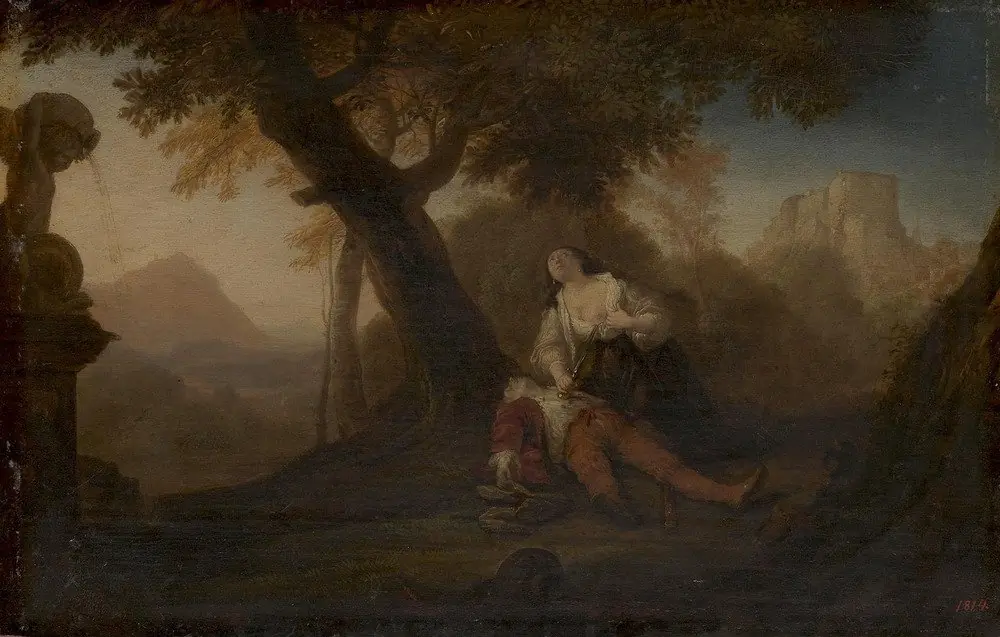 Pyramus and Thisbē, by Bartholomeus Breenbergh