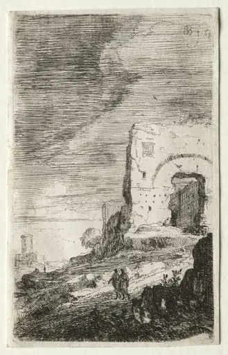 The Baths of Caracalla, by Bartholomeus Breenbergh