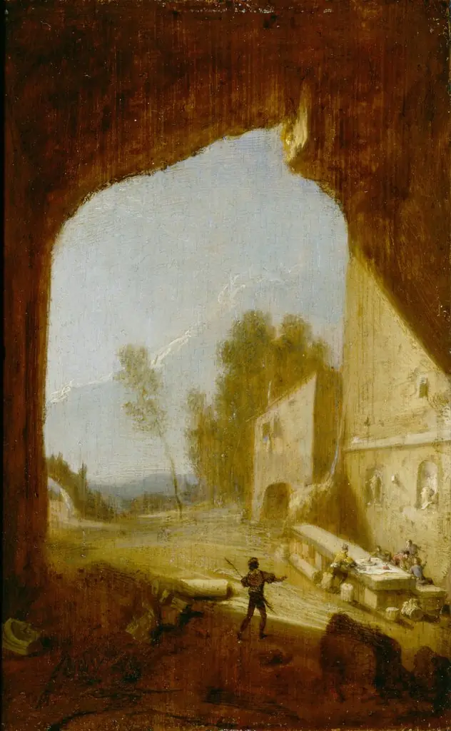 The Inn at the Grotto of Egeria, by Bartholomeus Breenbergh