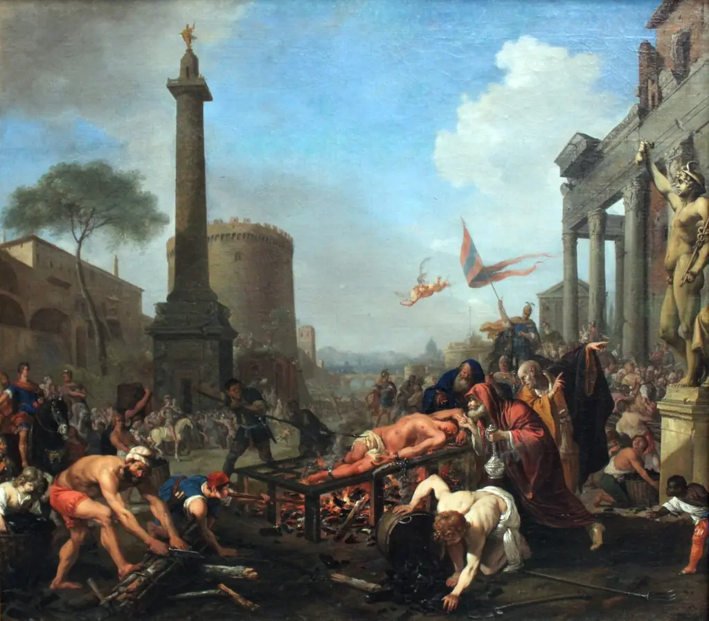 The Martyrdom of St. Laurence, by Bartholomeus Breenbergh