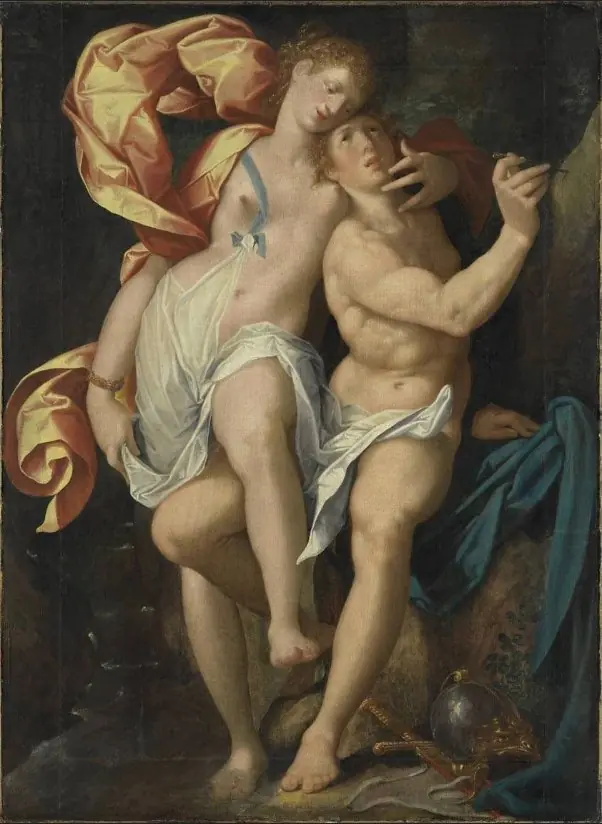 Angelica and Medoro, by Bartholomeus Spranger