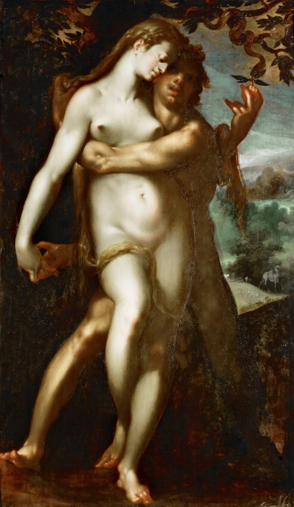 Fall of Man, by Bartholomeus Spranger, oil, 1597