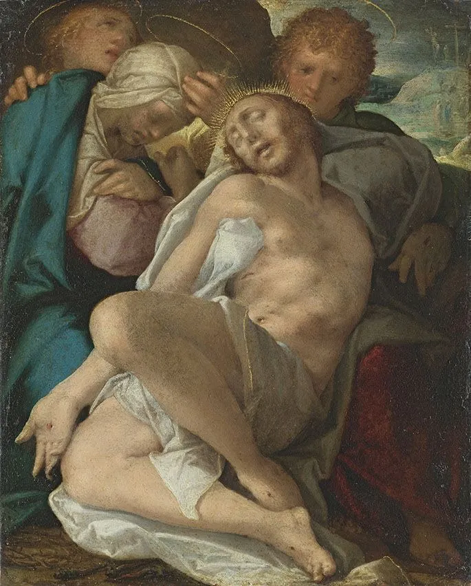 Lamentation of Christ, by Bartholomeus Spranger, unspecified, 1588
