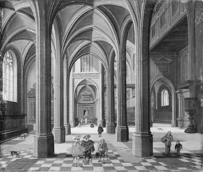 Interior of a Church, by Bartholomeus van Bassen