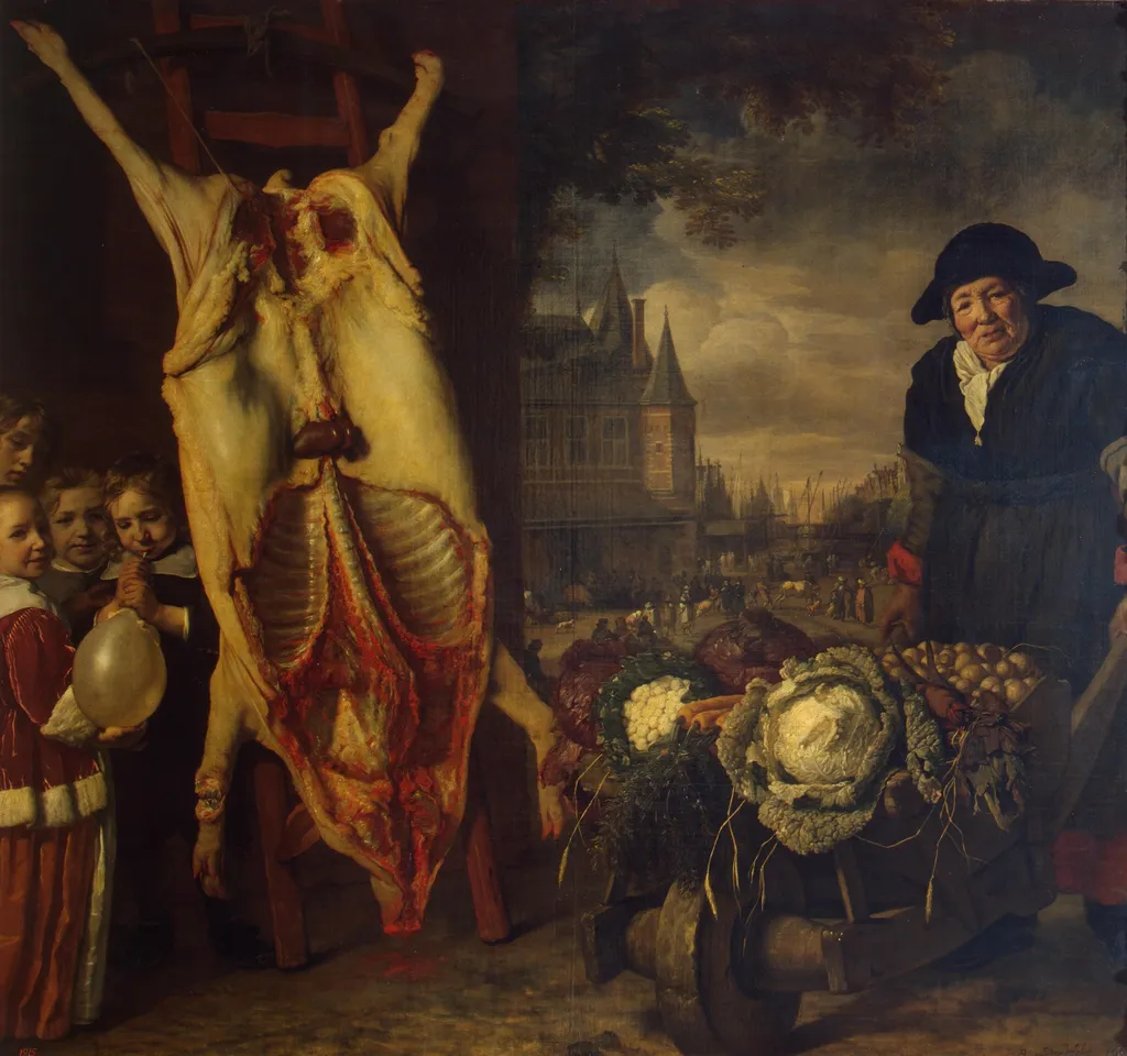 Nieuwmarkt in Amsterdam, by Bartholomeus van der Helst, oil, 1666