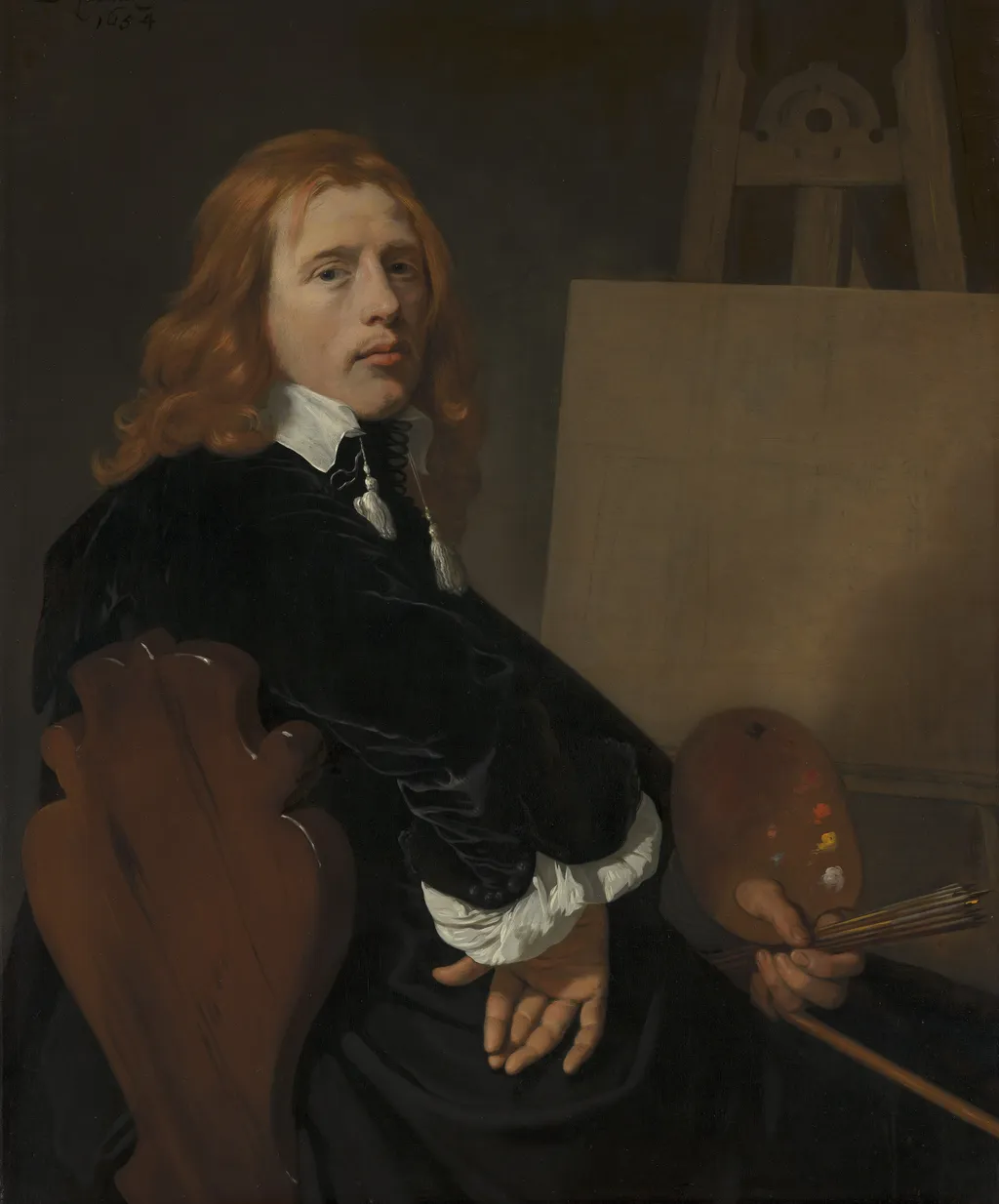 Portrait of Paulus Potter, by Bartholomeus van der Helst, oil, 1654