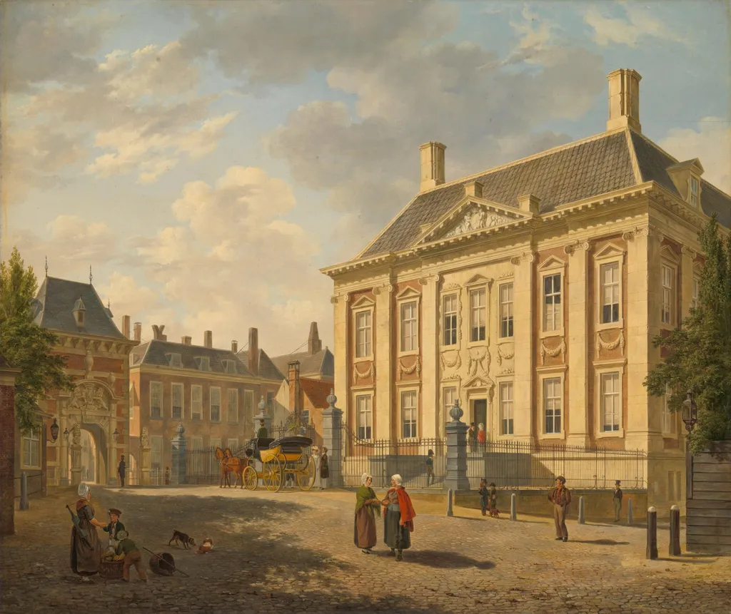 The Mauritshuis in The Hague, by Bartholomeus van Hove, unspecified, 1825