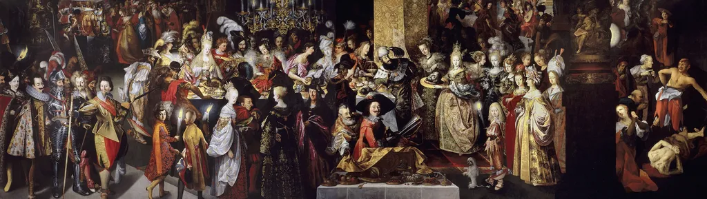 Feast of Herod with the Beheading of St John the Baptist, by Bartlomiej Strobel, oil, 1630