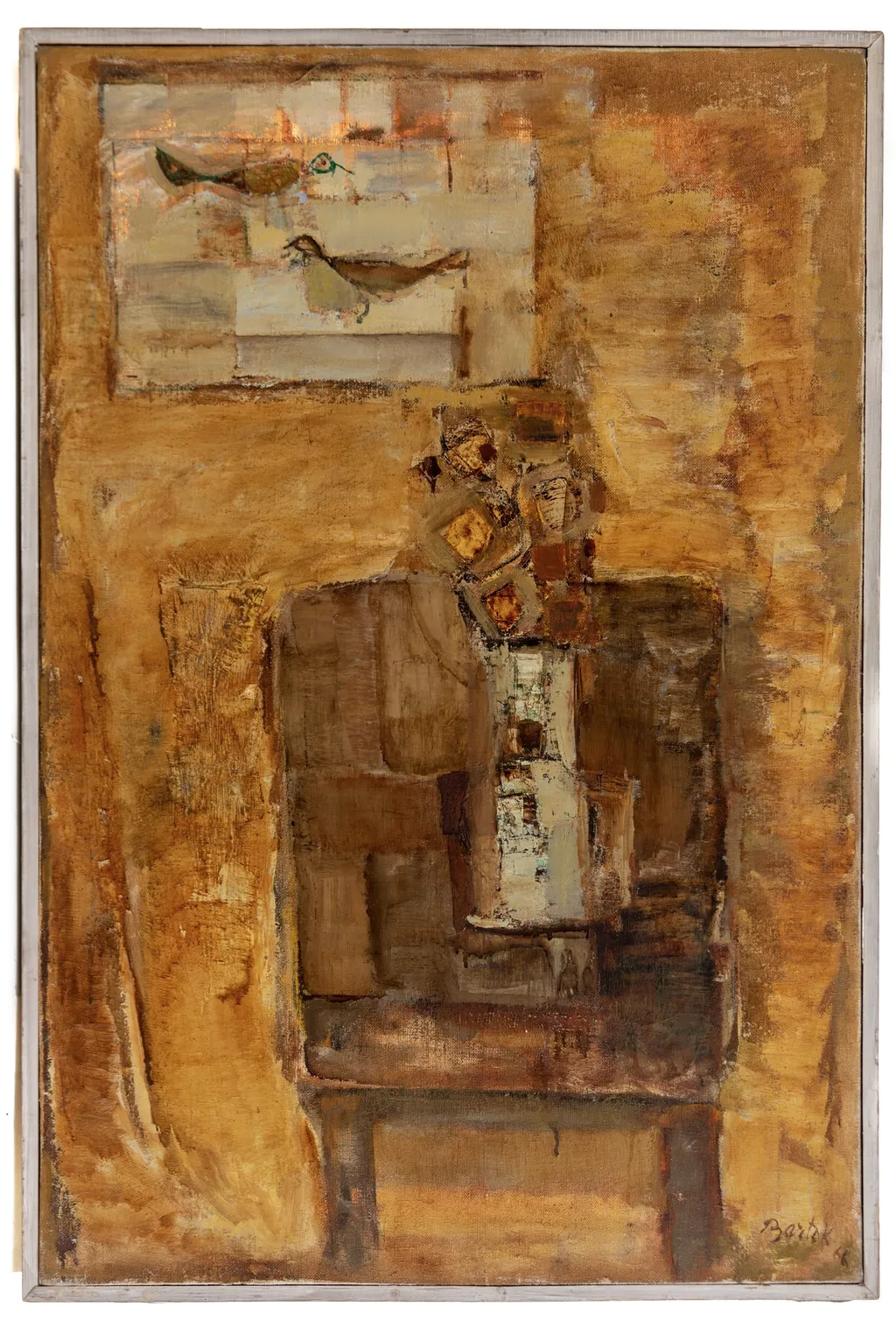 Natură statică cu flori, by Bartok Francisc, 1966