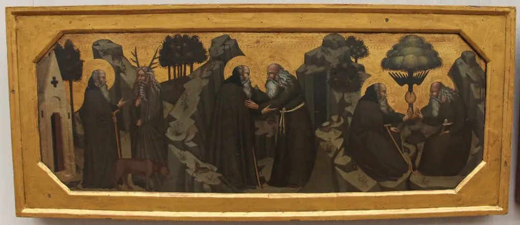 Scenes from the Life of Sacred Hermits, by Bartolo di Fredi