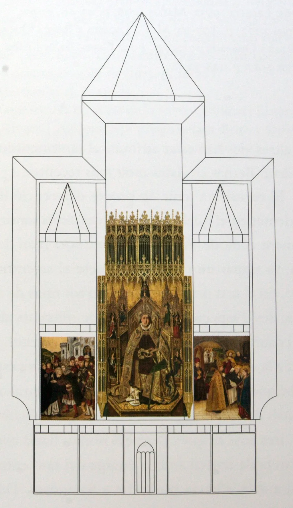 Altarpiece of Santo Domingo de Silos, by Bartolomé Bermejo, oil, 1488