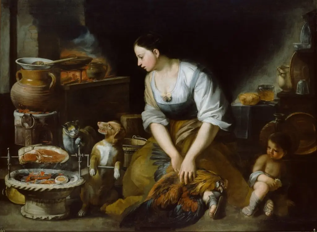 La cocinera, by Bartolomé Esteban Murillo