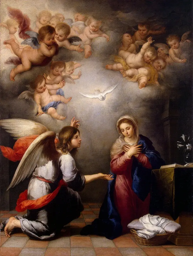 The Annunciation, by Bartolomé Esteban Murillo