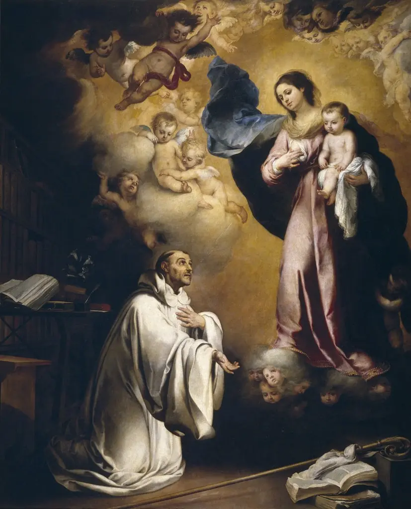 The Apparition of the Virgin to Saint Bernard, by Bartolomé Esteban Murillo