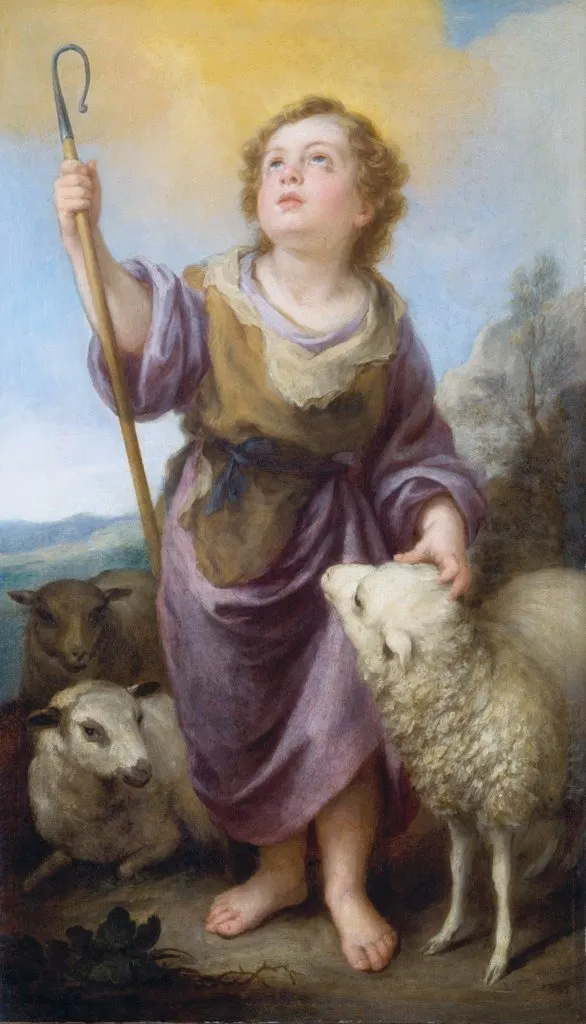 The Good Shepherd, by Bartolomé Esteban Murillo, unspecified
