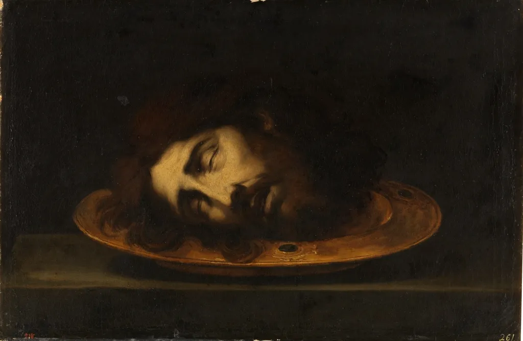 The Head of Saint John the Baptist, by Bartolomé Esteban Murillo, oil, 1601