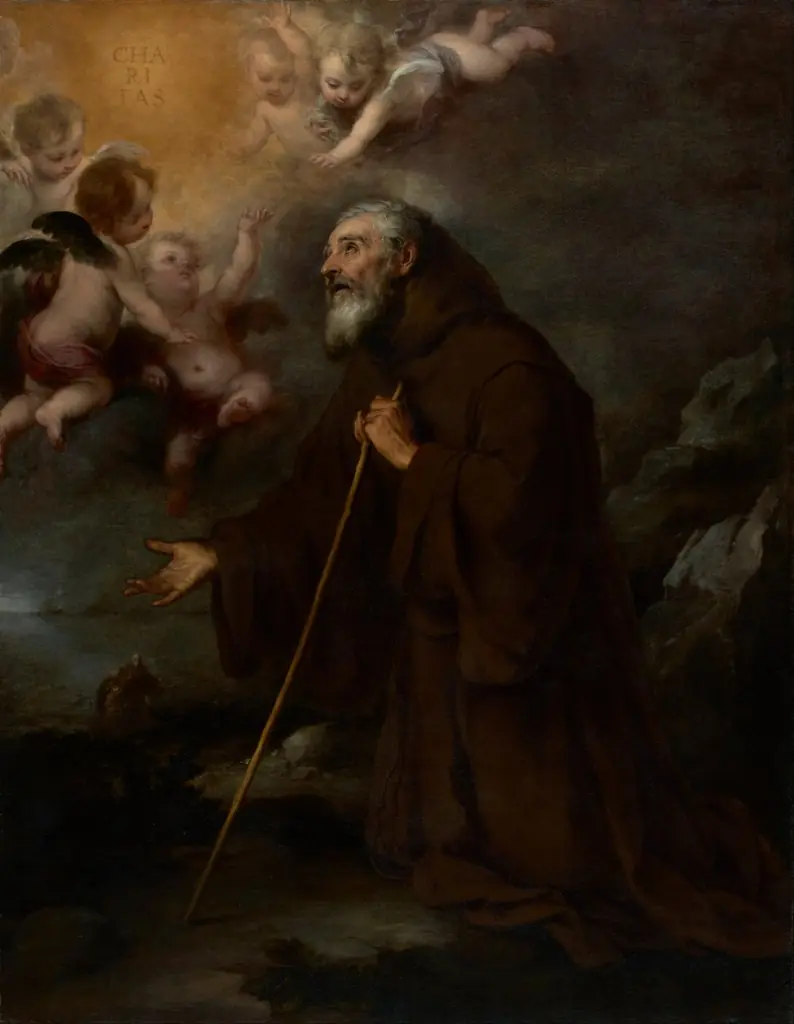 The Vision of Saint Francis of Paola, by Bartolomé Esteban Murillo