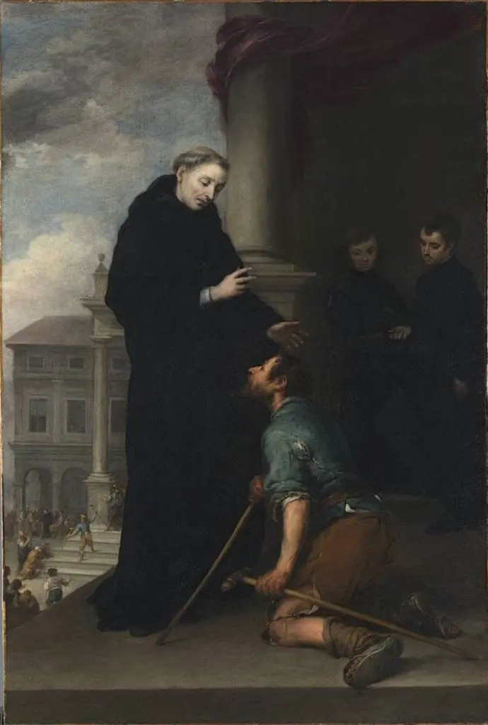 Thomas of Villanova heals the sick, by Bartolomé Esteban Murillo