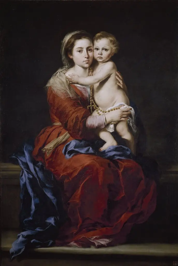 Virgin and Child with a Rosary