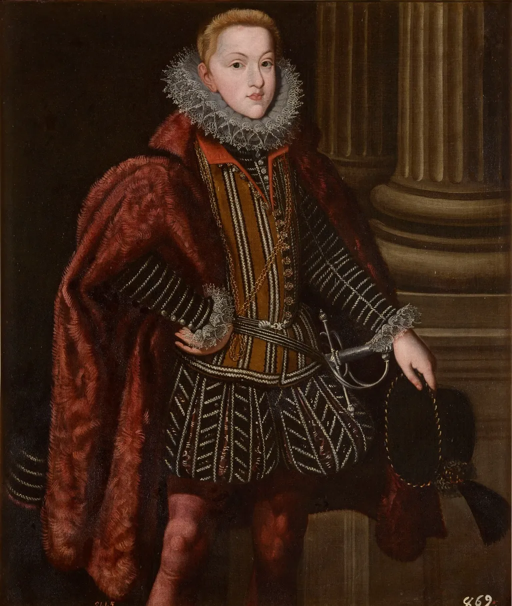 El archiduque Leopoldo cuñado de Felipe III, by Bartolomé González y Serrano, oil, 1608