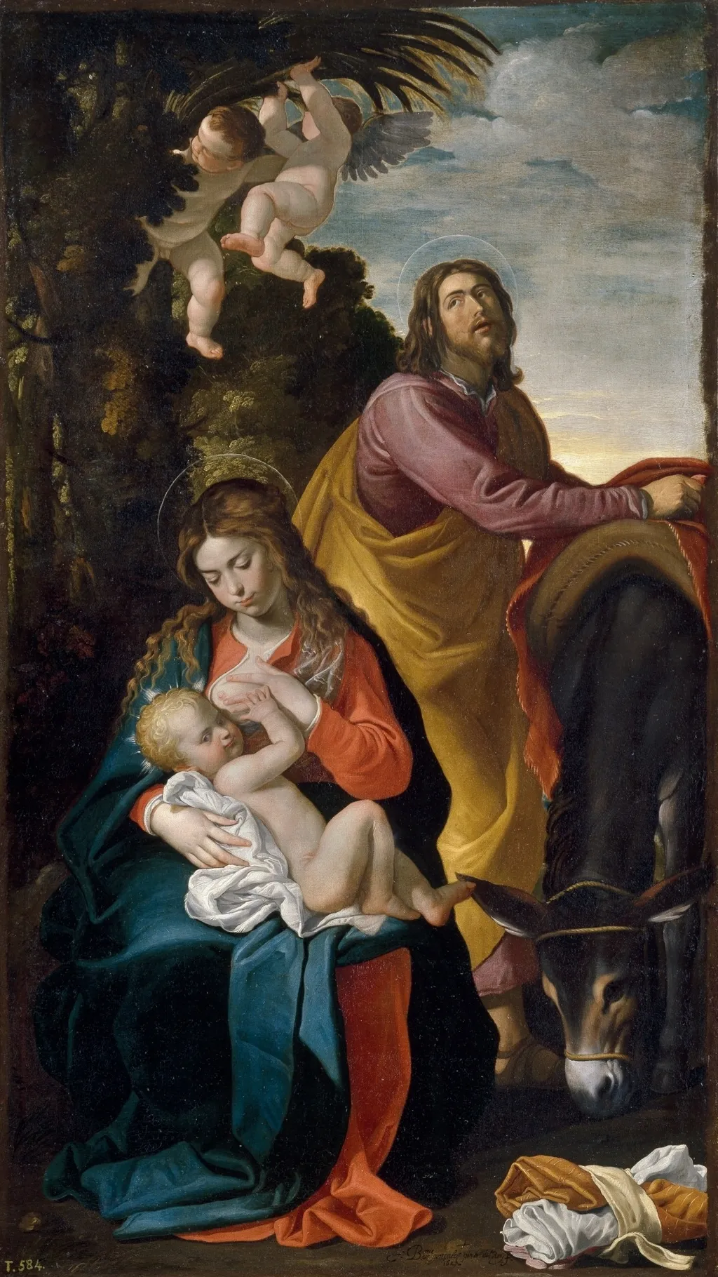 Rest on the Flight into Egypt, by Bartolomé González y Serrano, oil, 1627