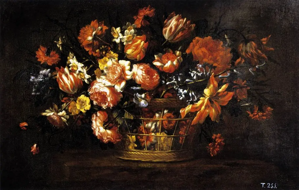 Basket of Flowers, by Bartolomé Pérez