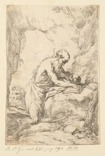 Saint Jerome, by Bartolomeo Biscaino