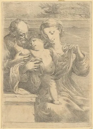 The Holy Family, by Bartolomeo Biscaino