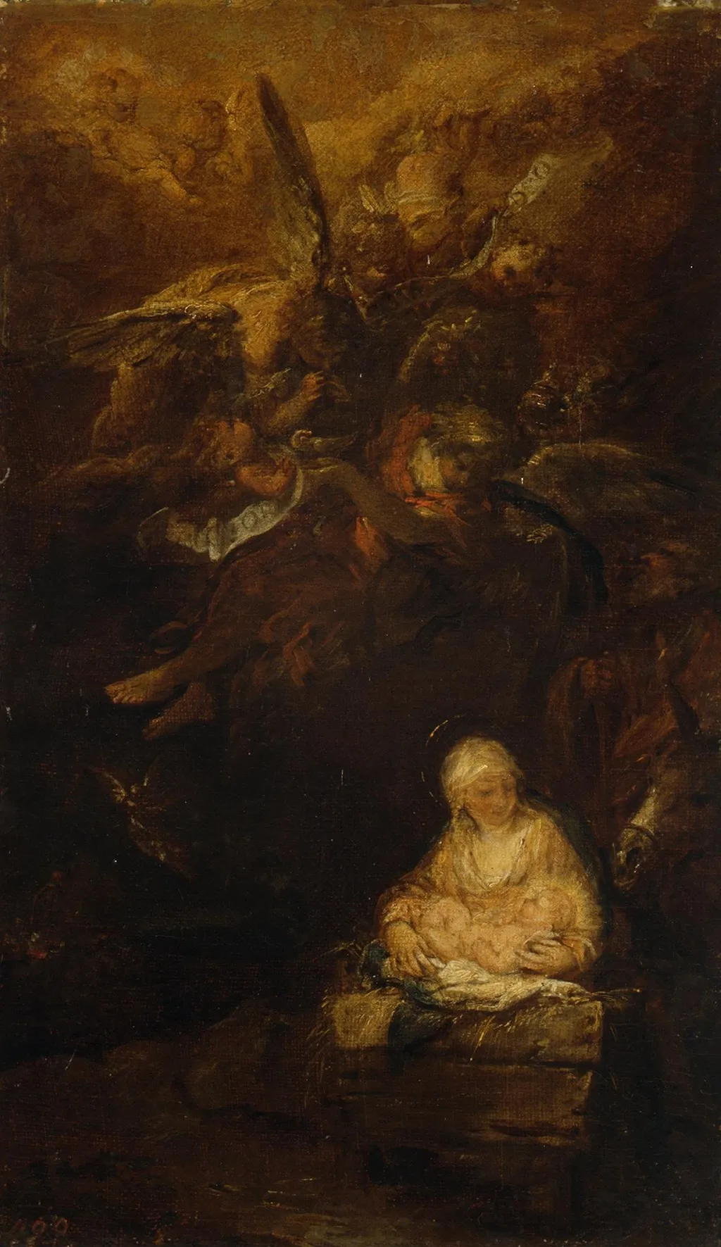 The Nativity, by Bartolomeo Biscaino, oil