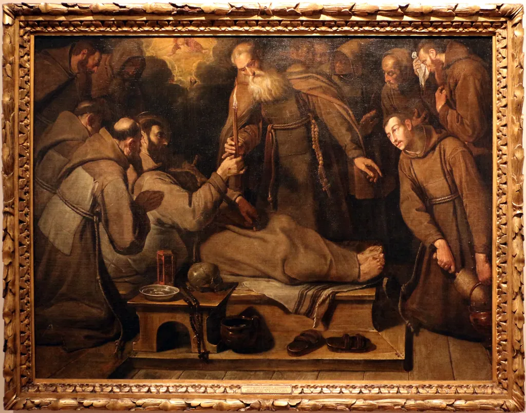 Death of St Francis, by Bartolomeo Carducci, oil, 1597