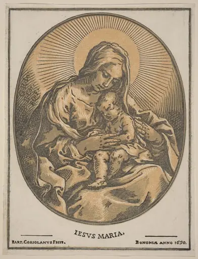 Virgin and Child, by Bartolomeo Coriolano