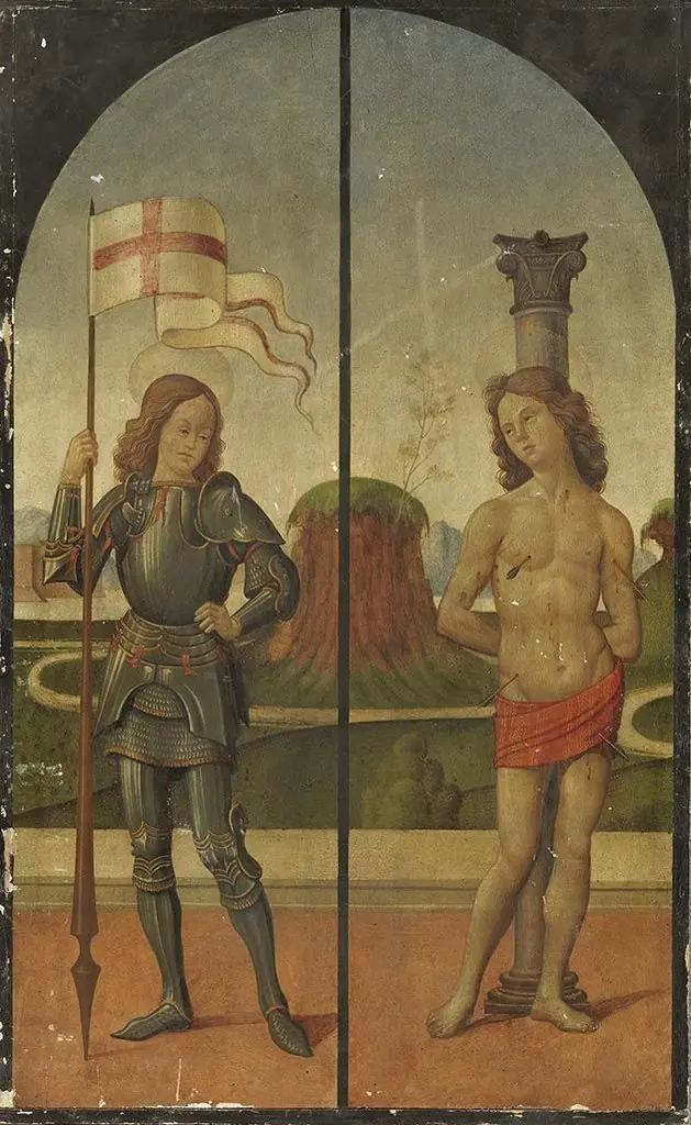 Saints George and Sebastian, by Bartolomeo di Giovanni