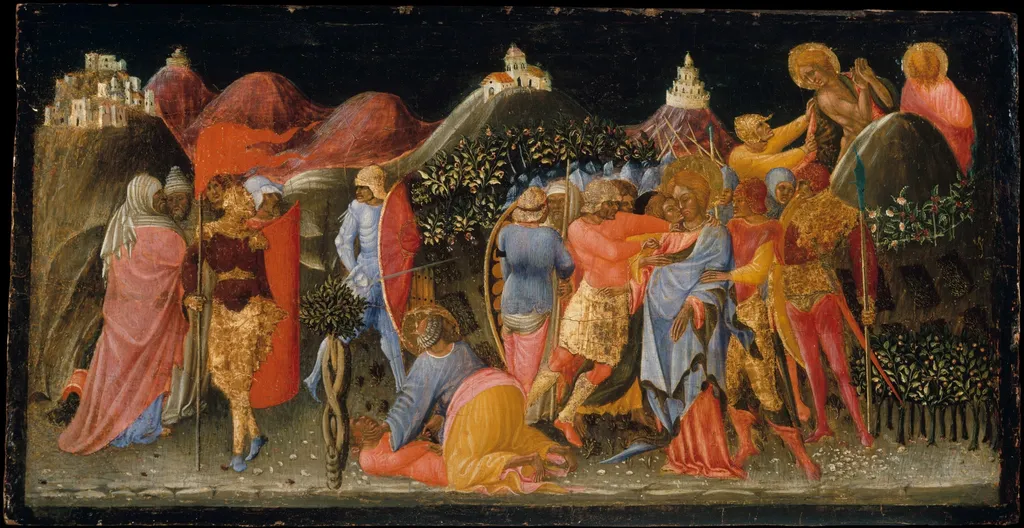 The Betrayal of Christ, by Bartolomeo di Tommaso, tempera, 1445