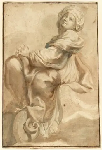 Seated Sibyl, by Bartolomeo Guidobono