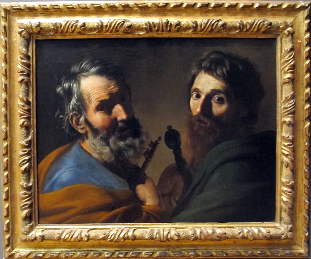 Sts Peter and Paul, by Bartolomeo Manfredi, unspecified, 1612