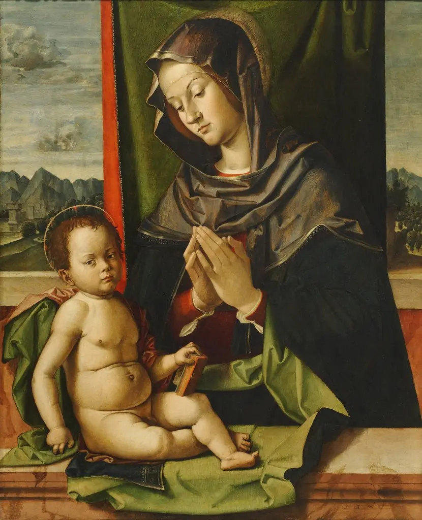 Virgin Adoring the Child, by Bartolomeo Montagna