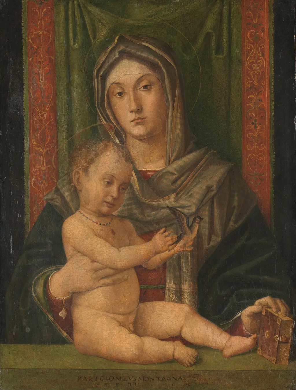 Virgin and Child, by Bartolomeo Montagna, oil, 1500