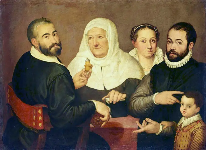 Family portrait, by Bartolomeo Passarotti