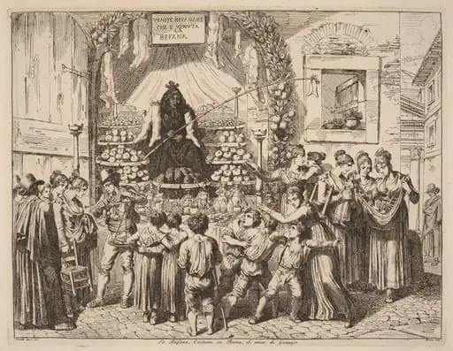La Befana, by Bartolomeo Pinelli