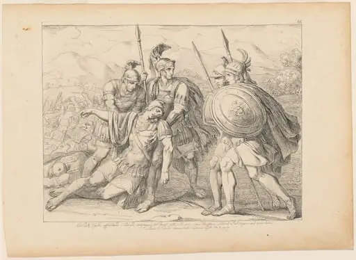 The Death of Lausus, by Bartolomeo Pinelli